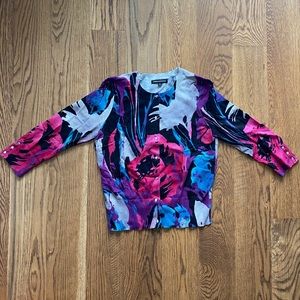 Express 3/4 Sleeve Button Up Sweater Size Medium